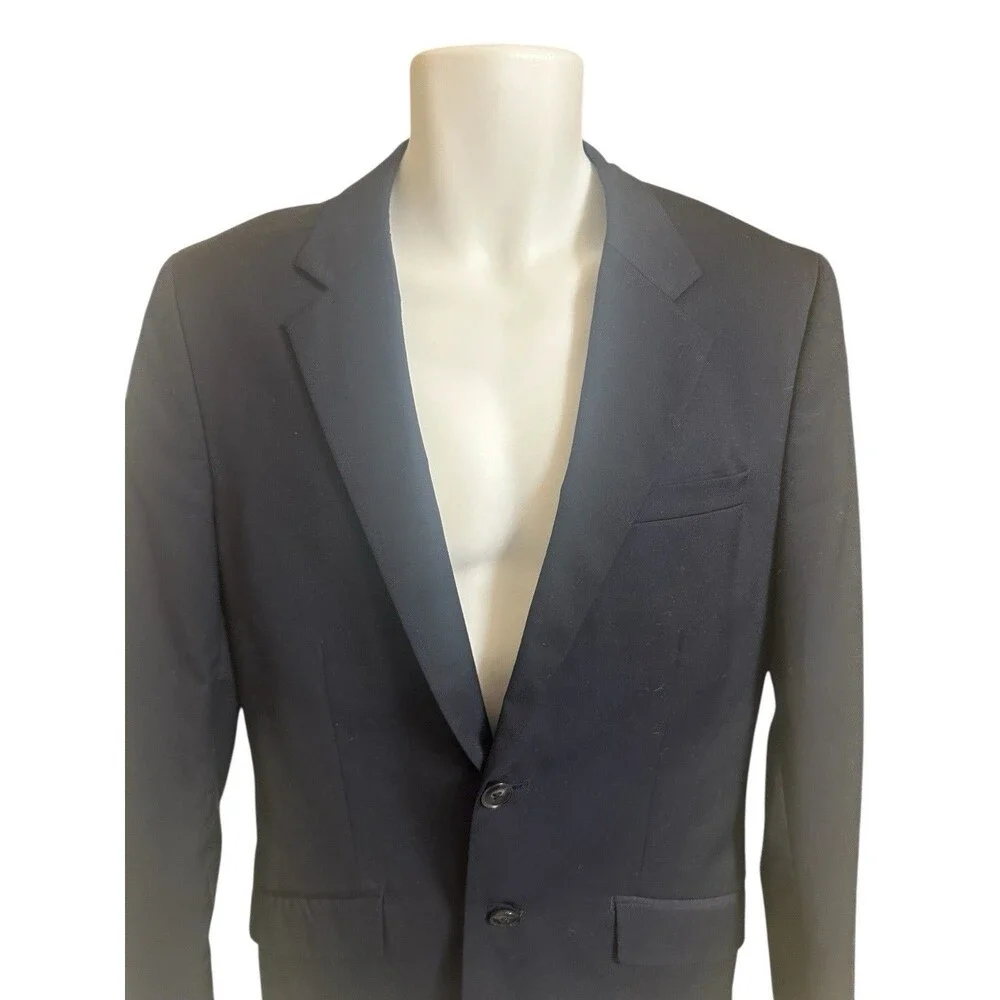 Men’s H&M Navy Slim Fit Suit Set Jacket 36R & Pants 30R (29